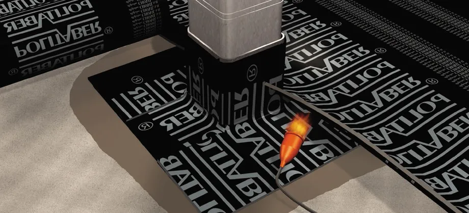 3. Aplicación de la membrana impermeabilizante