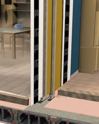 sistema constructivo para divisorias ChovACUSTIC con certificación al fuego EI 90