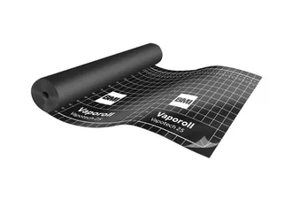 Barrera de vapor no transpirable, que impide la penetración de agua.
Previene la pérdida de calor de la vivienda.