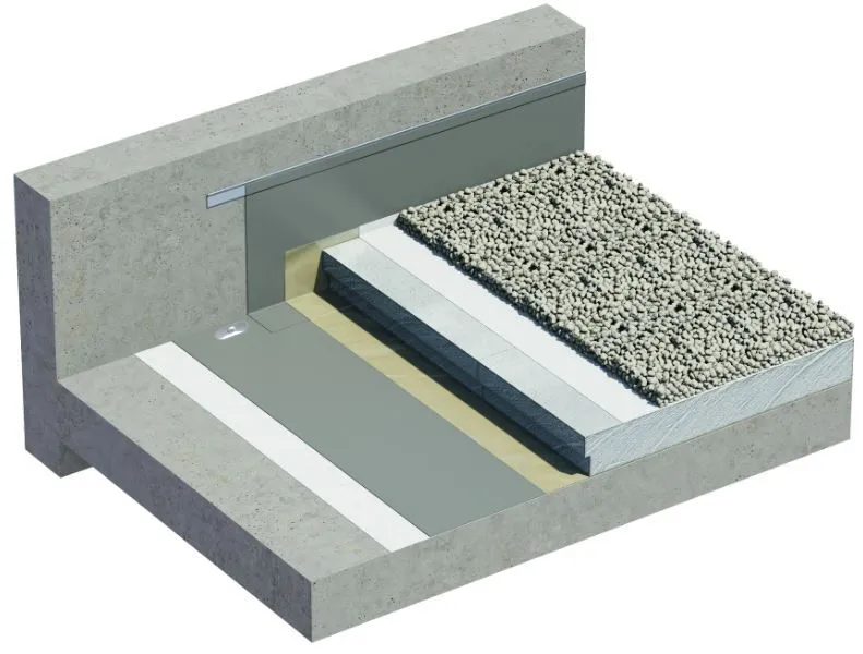 Render Sistema Cosmofin Acabado en Grava