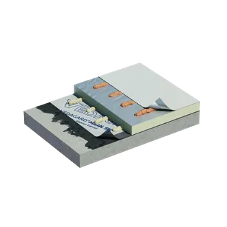 Sistema EverGuard TPO adhesivado con soporte de hormigón